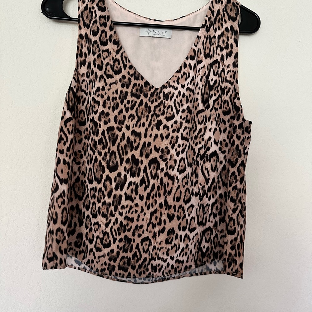 Size small cheetah Print Blouse